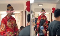 Cả gia đình có phản ứng ngỡ ngàng khi con gái cao 2m lấy được chồng 