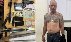 Giang hồ xăm trổ đầy mình Trần Ngọc Huy vừa bị bắt là ai?