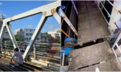Sà lan đâm lệch cầu đường sắt, tàu hỏa về ga Hải Phòng tạm dừng hoạt động