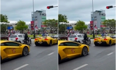 Clip: Dàn siêu xe nối đuôi vượt đèn đỏ ở TP.Đà Nẵng