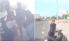 Clip phẫn nộ nhóm thanh niên đánh tài xế xe buýt ngay cạnh trạm CSGT: Công an vào cuộc
