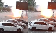 Video: Xe đạp điện phát nổ, nam thanh niên thoát chết trong gang tấc