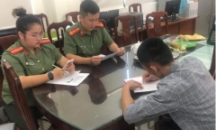 Hoà Bình: Xử phạt thanh niên xúc phạm CSGT trên mạng xã hội