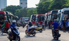 Bến xe miền Đông nhộn nhịp trở lại trong những ngày cận Tết