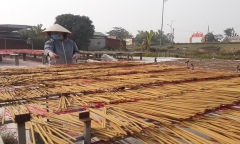 Không khí rộn ràng làng hương xạ thôn Cao ngày cận Tết