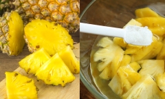 Dứa mua về chớ vội ăn ngay, đem ngâm với thứ nước này miếng nào cũng ngọt lại không dát lưỡi