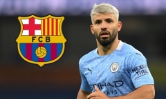 Sergio Aguero ký hợp đồng 2 năm với Barcelona, chấp nhận giảm quá nửa tiền lương