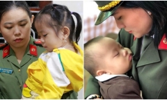 Hai người con của liệt sỹ Trần Trung Hiếu được đỡ đầu đến năm 18 tuổi