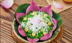Cách làm xôi cốm hạt sen thơm bùi lại vô cùng đẹp mắt tại nhà