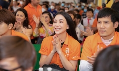Trà Ngọc Hằng tham gia khởi công xây dựng cầu dân sinh cho bà con miền Tây
