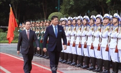 Chủ tịch nước chủ trì lễ đón Tổng thống Mông Cổ thăm cấp Nhà nước tới Việt Nam