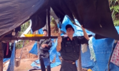 Công an Quảng Nam phá hủy 20 lán trại của 