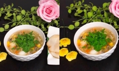 Thời tiết vào đông rất thích hợp để làm món súp tôm bắp, ngon ngọt bổ dưỡng cho cả gia đình