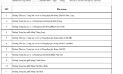 11 trường học ở TP.HCM bị 