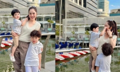 Dương Cẩm Lynh bình yên bên 2 con sau biến cố nợ nần