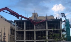 Cần bơm bê tông gãy sập xuống giàn giáo, 3 người thương vong ở Đà Nẵng 