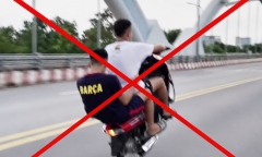 Xử lý nghiêm thanh niên điều khiển xe máy 
