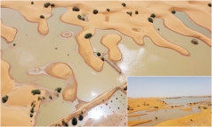 Mưa kỷ lục gây ngập nhiều nơi ở sa mạc Sahara, hồ khô cạn 50 năm nay đầy nước