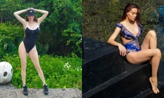 Hồ Ngọc Hà khoe dáng như nữ hoàng cơ bắp với đồ bơi quyến rũ