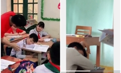 Thấy học trò đang say giấc, thầy giáo có hành động khiến các bạn xung quanh phải
