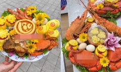 Choáng váng mâm cúng Thần tài