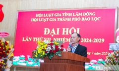 Đại hội Đại biểu Hội Luật gia Tp.Bảo Lộc lần thứ VII, nhiệm kỳ 2024 - 2029