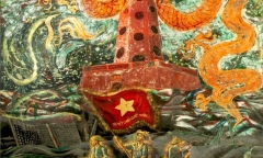 17 tác phẩm sơn mài khổ lớn tái hiện lịch sử dân tộc ra mắt công chúng dịp Quốc khánh 2/9 