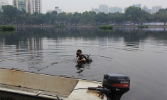 Tìm thấy thi thể nam giới ở hồ Thiền Quang, nghi do tự tử