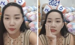 Vợ Lê Dương Bảo Lâm tiếp tục livestream bán hàng sau khi bị xử phạt vì kinh doanh đồ giả