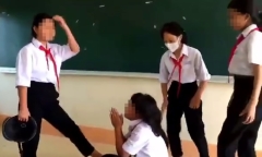 Thông tin mới vụ nữ sinh lớp 6 bị bạn đánh hội đồng trên bục giảng