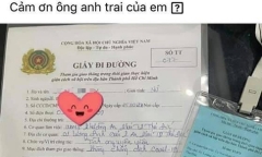 TP. HCM: Khoe có giấy đi đường từ anh trai để