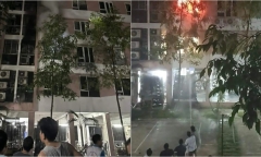 Hà Nội: Cháy căn hộ trong toà chung cư 6 tầng lúc rạng sáng