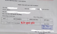 Vụ giấy xét nghiệm SARS- CoV-2 giả mạo: BV Đại học Y Hải Phòng nói gì?