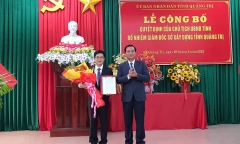 Tân Giám đốc sở Xây dựng Quảng Trị vừa được bổ nhiệm là ai?