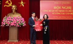 Chân dung tân Bí thư Tỉnh ủy Vĩnh Phúc vừa được điều động