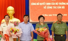 Tân Phó Giám đốc Công an tỉnh Cà Mau là ai?