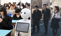 Trường học tại Nhật Bản dùng robot nhằm đối phó tình trạng 