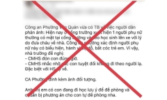 Hà Nội: Công an bác thông tin bắt cóc trẻ em ở Văn Quán