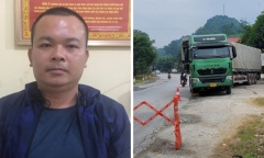 Tài xế xe đầu kéo vi phạm nồng độ cồn, chống đối CSGT