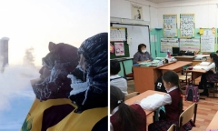 Học sinh sống ở vùng vùng lạnh nhất thế giới hằng ngày đi học như thế nào?
