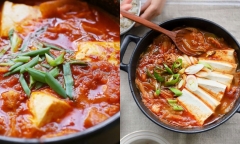 Cách nấu canh kim chi thịt bò chuẩn vị Hàn Quốc