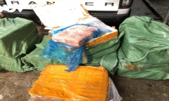 Thu giữ 650kg thịt đông lạnh không rõ nguồn gốc tại Quảng Ninh