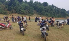 Chèo thuyền ra hồ sông Mực chơi, nam sinh lớp 12 chết đuối thương tâm