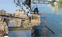 Cãi nhau trên cầu, người đàn ông làm hành động khiến cả mạng xã hội phẫn nộ