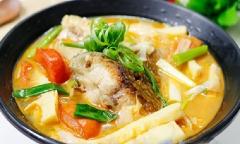 Công thức làm món canh măng chua cá rô phi chống ngán