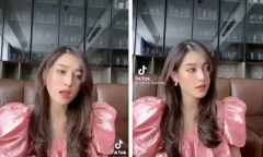 Á hậu Huyền My tung clip lộ chiếc mũi 