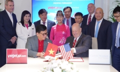 Vietjet và Tập đoàn Carlyle ký kết tài trợ tàu bay trị giá 550 triệu USD nhân chuyến thăm chính thức Việt Nam của Tổng thống Hoa Kỳ Joe Biden