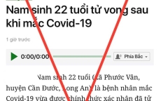 Bác thông tin nam sinh 22 tuổi quê Long An mắc COVID-19 tử vong