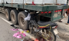 Tin tức tai nạn giao thông ngày 6/8: Xe máy găm chặt vào đuôi xe đầu kéo, 1 người chết