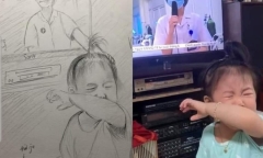Dân mạng tái hiện lại nỗi vất vả của y, bác sĩ tại tâm dịch Bắc Giang bằng tranh vẽ